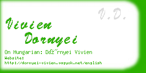 vivien dornyei business card